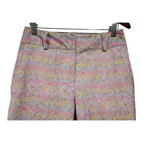 Nike Golf Women's Pink Paisley Bermuda Shorts Athletic Sports Pockets Size 4 - Picture 3 of 15